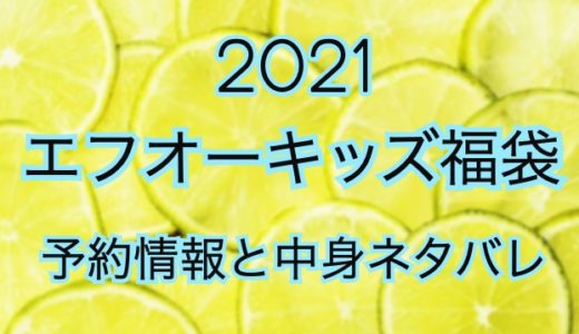 エフオーキッズ福袋2021【予約情報や過去の中身ネタバレを公開】